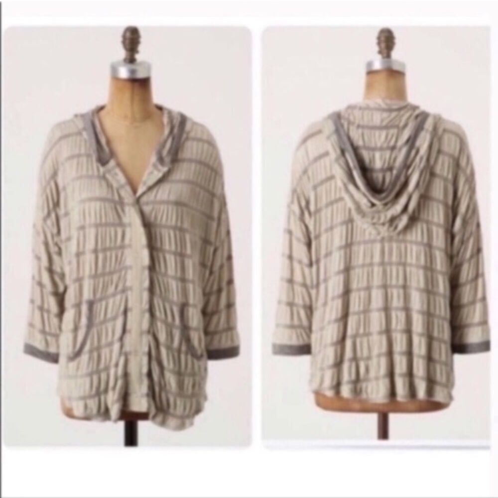Anthropologie Tiny Banded Cirrus Hoodie